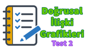 8. Sınıf Doğrusal İlişki Grafikleri Test 2 8. Sınıf Doğrusal İlişki Grafikleri Test 2