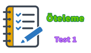 8. Sınıf Öteleme Test 1 8. Sınıf Öteleme Test 1