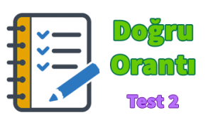 7. Sınıf Doğru Orantı Test 2 7. Sınıf Doğru Orantı Test 2